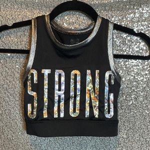 Kids Sports bra or dance top - justice- NEW